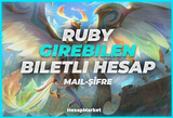 RUBY BİLETLİ HESAP MAİL ŞİFRE ŞEKLİNDE