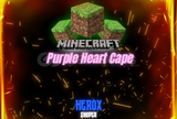 Minecraft-Purple Heart Cape-Özel Anahtar(Java&