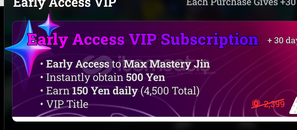 Racket Rivals Early Acces Vip Subscription
