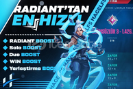 Radyant ekipten hızlı boost