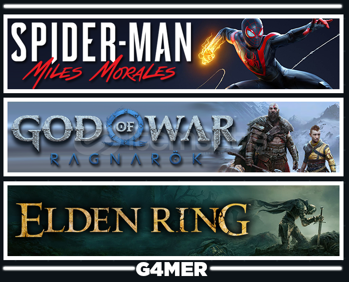 Ragnarök + Spider Man Miles + Elden Ring Ragnarök + Spider Man Miles + Elden Ring
