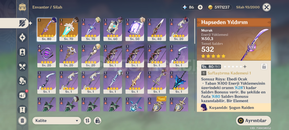 Raiden+ silah ineffa ve zhongli