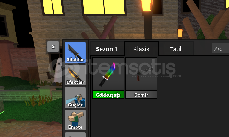 Rainbow Bıçak ve Demir Silah Rainbow Bıçak ve Demir Silah