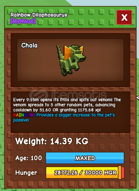 RAINBOW DILO GROW A GARDEN ROBLOX RAINBOW DILO GROW A GARDEN ROBLOX