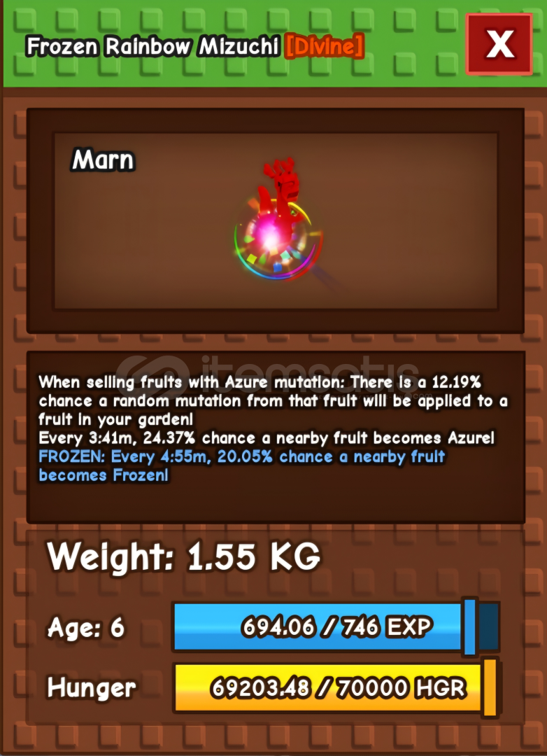 RAİNBOW HATCHED MİZUCHİ (GROW A GARDEN) RAİNBOW HATCHED MİZUCHİ (GROW A GARDEN)