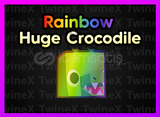Rainbow Huge Crocodile Pet Simulator 99