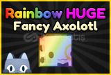 Rainbow Huge Fancy Axolotl Pet Simulator 99