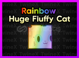 Rainbow Huge Fluffy Cat Pet Simulator 99