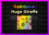 Rainbow Huge Giraffe Pet Simulator 99