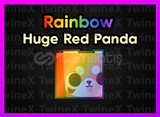 Rainbow Huge Red Panda Pet Simulator 99