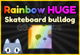 Rainbow Huge Skateboard Bulldog PS99