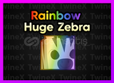 Rainbow Huge Zebra Pet Simulator 99