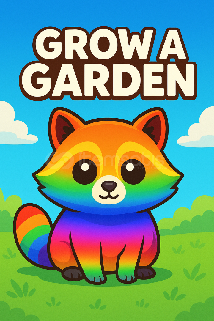 Rainbow Racoon – Grow a Garden ????✨  Rainbow Racoon – Grow a Garden ????✨