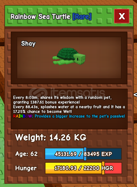 RAINBOW SEA TURTLE GROW A GARDEN ROBLOX RAINBOW SEA TURTLE GROW A GARDEN ROBLOX