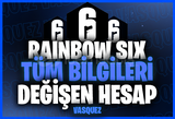 ⭐️Rainbow Six Tüm Bilgileri Değişen Hesap⭐️