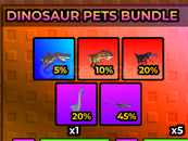 Raise Animals Dinosaur Pets Bundle x5
