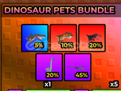Raise Animals Dinosaur Pets Bundle x5