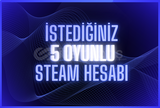 ⭐RANDOM 5 ADET STEAM HESABI⭐