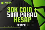Random çizim + 30K COİN + 50M PARA Hesap 
