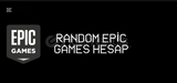 Random Epic Games hesap