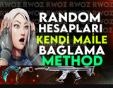 ⭐RANDOM HESAPI KENDİ MAİLİNE BAĞLAMA METHOD⭐