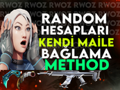 RANDOM HESAPLARI KENDİ MAİLE BAĞLAMA METHOD⭐️