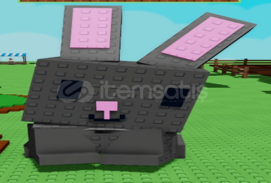 BLACK HUGE/DEV BUNNY PET - GROW A GARDEN  BLACK HUGE/DEV BUNNY PET - GROW A GARDEN