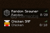 RANDOM SPAWNER CHİCKEN SMP