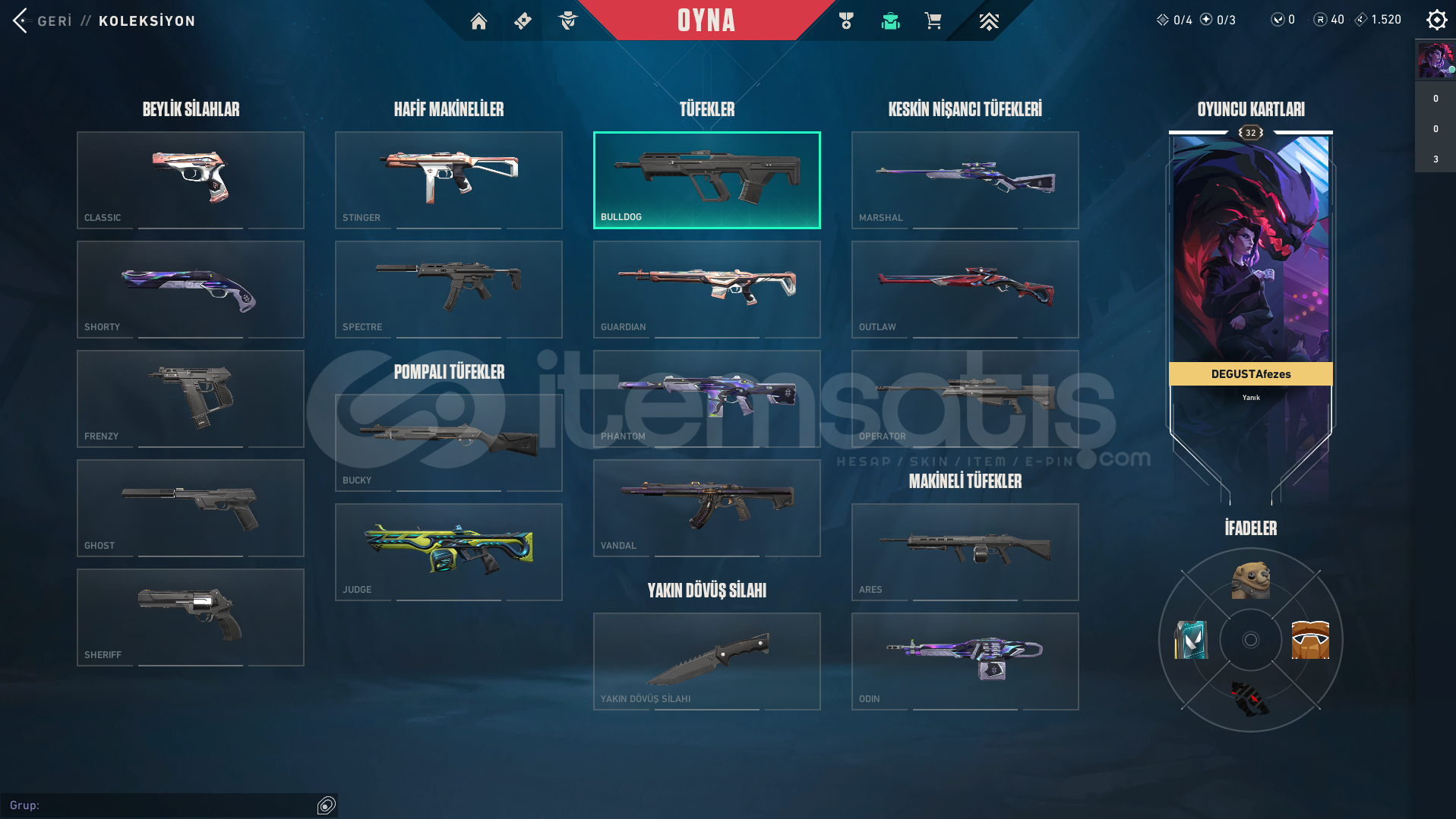 ⭐RANKED READY +KAOS VANDAL + +11 SKİN⭐ ⭐RANKED READY +KAOS VANDAL + +11 SKİN⭐