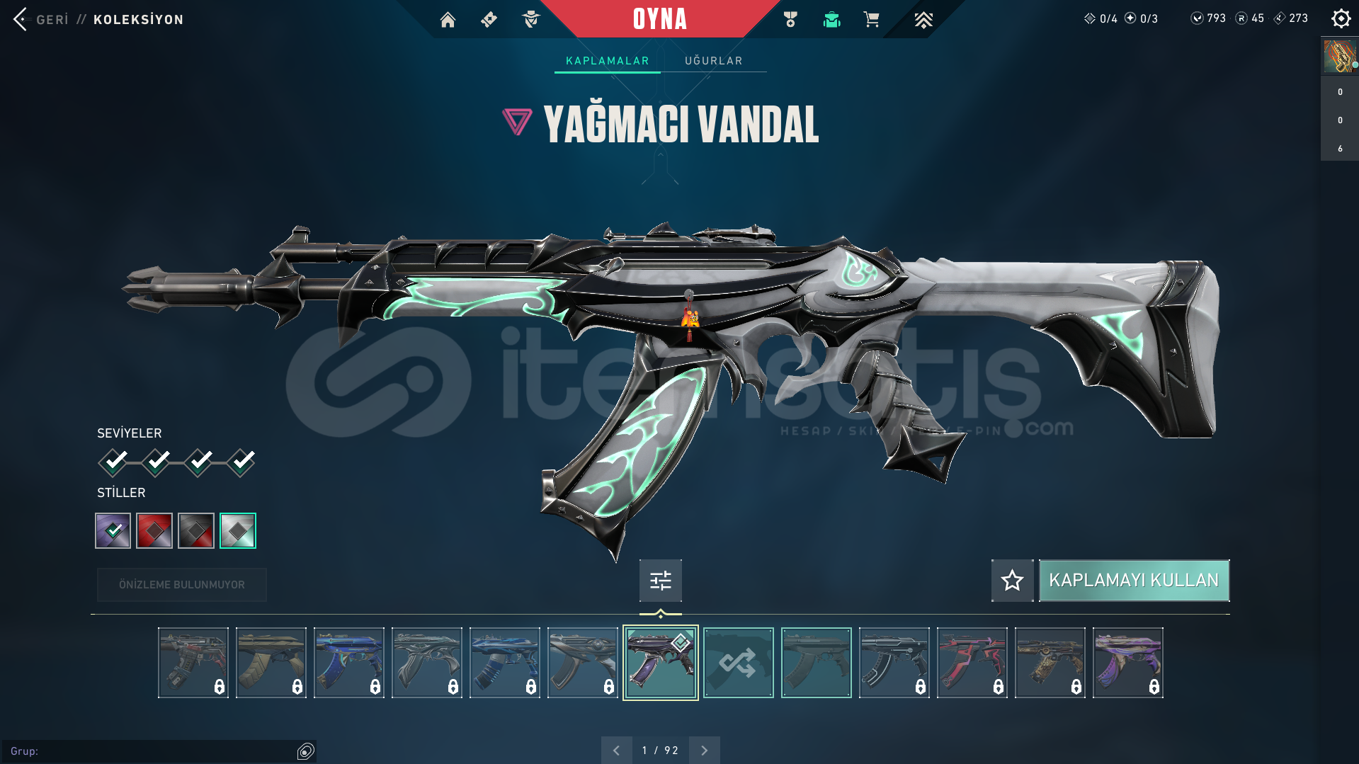 ⭐RANKED READY +YAĞMACI VANDAL +793 VP⭐ ⭐RANKED READY +YAĞMACI VANDAL +793 VP⭐