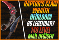 Raptor's Claw+Wraith+95 Leg+148 Level