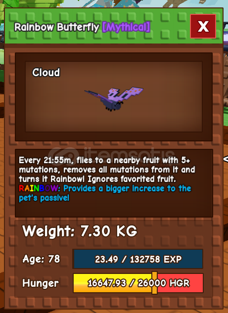 RB BUTTERFLY GROW A GARDEN ROBLOX RB BUTTERFLY GROW A GARDEN ROBLOX