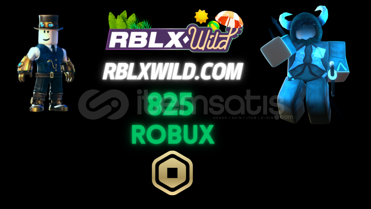 RBLXWILD 825 ROBUX HEDİYE KODU - 1738221