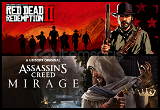 RDR 2 & Assassins Creed Mirage +Ömür B. Garanti