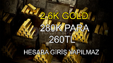 RDR2 ONLINE 2.6K GOLD + 280K PARA 260TL