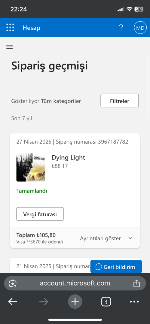 RDR2 Ve Dying Light’lı Microsoft Hesabı RDR2 Ve Dying Light’lı Microsoft Hesabı