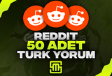✨Reddit 50 Adet Türk Yorum!