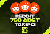 ✨Reddit 750 Adet Takipçi!