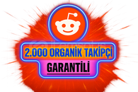 Reddit ⭐[PREMİUM]⭐ 2.000 TAKİPÇİ