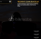 REGIMENT CLOAK (BLACK) AOTR 