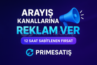 Reklam Kanalda 12 Saat Sabit Reklam Şansı!