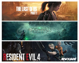 Resident Evil 4 Remake + TLOU Part I + Hogwarts