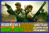 ⭐️☘️Resident Evil 5❤️Garanti & Sorunsuz❤️