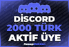 ⭐[MAX 10K] DİSCORD 2000 TÜRK AKTİF ÜYE ⭐