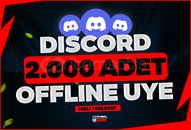 ⭐[MAX 100K] DİSCORD 2000 OFFLİNE ÜYE⭐