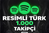 PICTURED TURKISH 1.000 SPOTIFY FOLLOWERS