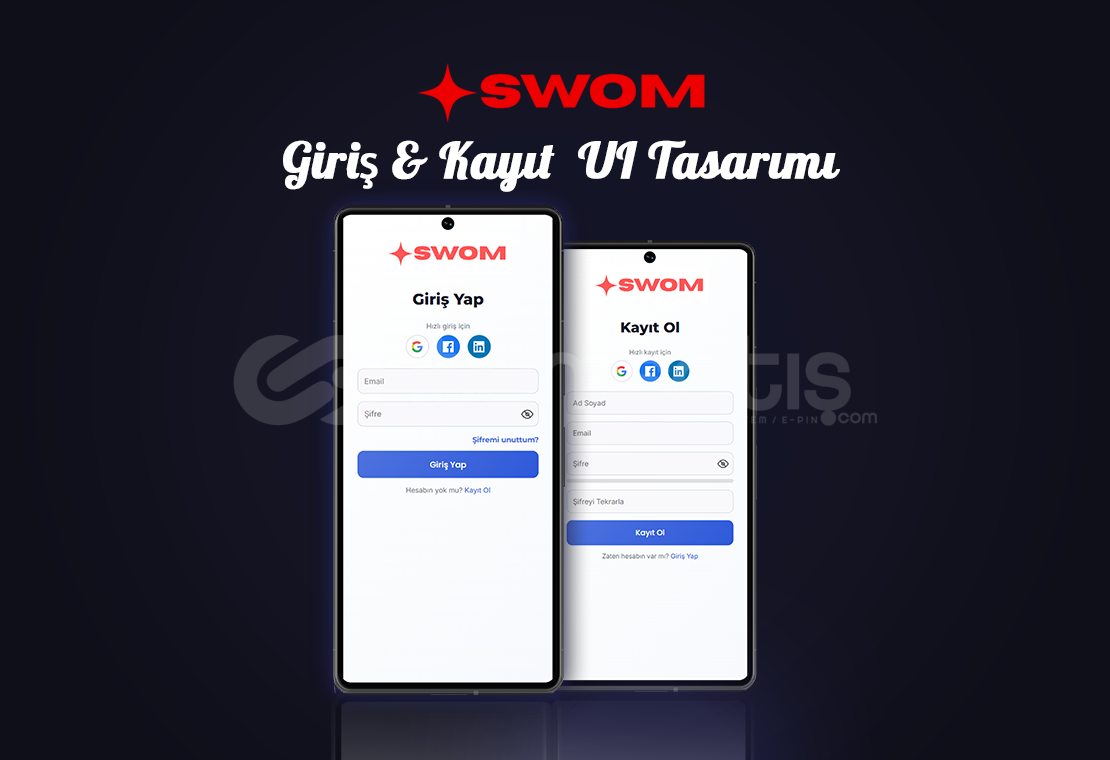 Responsive Login & Signup Sayfası – Modern UI Responsive Login & Signup Sayfası – Modern UI