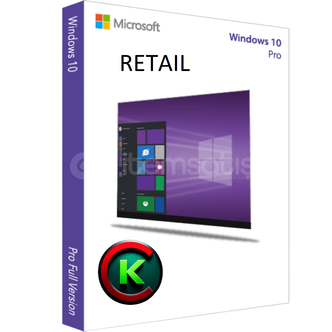 RETAIL | Windows 10 Pro Retail Lisans Anahtarı RETAIL | Windows 10 Pro Retail Lisans Anahtarı