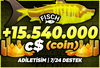 ⭐[RGB MYTHİCAL!]⭐FİSCH +15.540.000 C$ ✅HIZLI