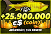 ⭐[RGB MYTHİCAL!]⭐FİSCH +25.590.000 C$ ✅HIZLI